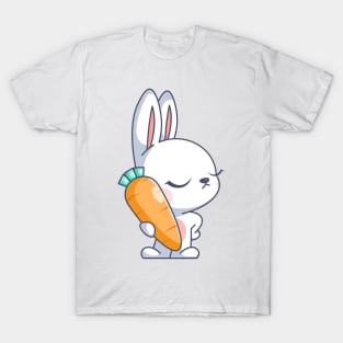 Cute bunny brings her favorite carrot T-Shirt